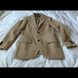 Polo Ralph Lauren Italy 100% Camel Hair Blazer KID’S Size 16 EpoC!